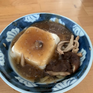 豆腐と干し椎茸のあんかけ